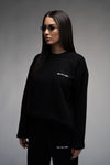 Oversized Black LOGO Sweatshirt