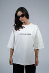 Money is my religion - White Oversized T-shirt