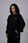 W - Black Fleece Sweatshirt