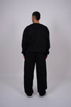M - Black Fleece Trousers