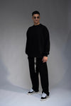 F/W Black Oversized Sweatshirt