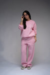 Pink Sweatshirt Tracksuit