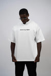 Money is my religion - White Oversized T-shirt