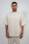 MM THE LABEL -  Nude Oversize T-shirt