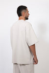 MM THE LABEL -  Nude Oversize T-shirt