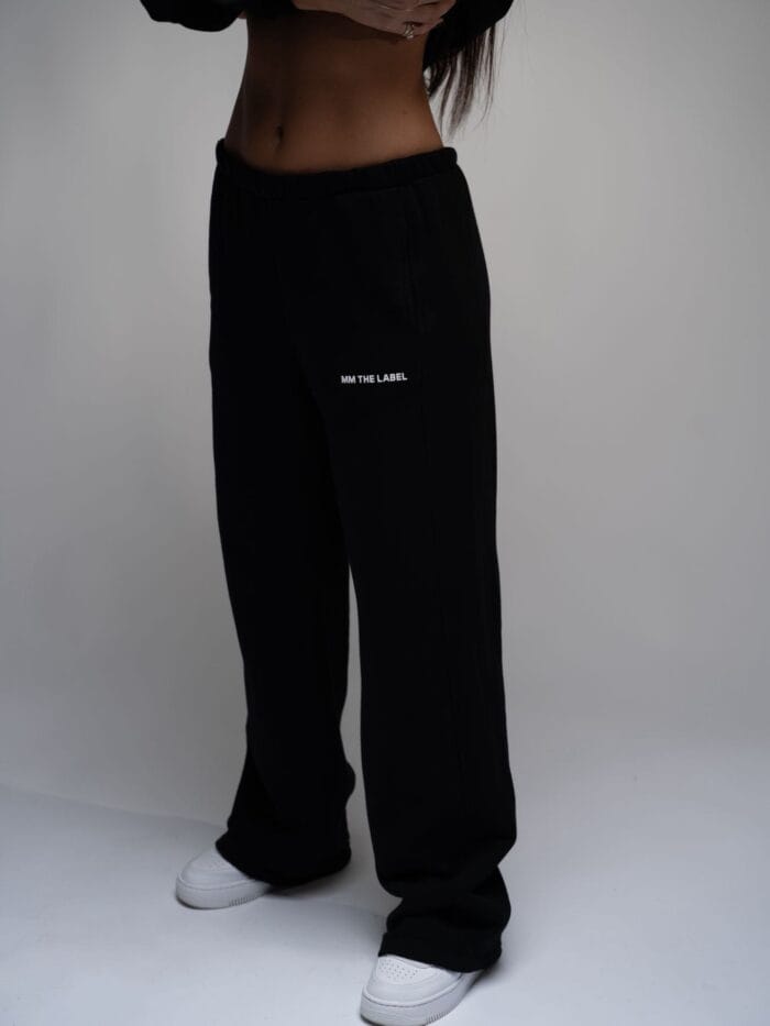 Oversized Black LOGO Trousers