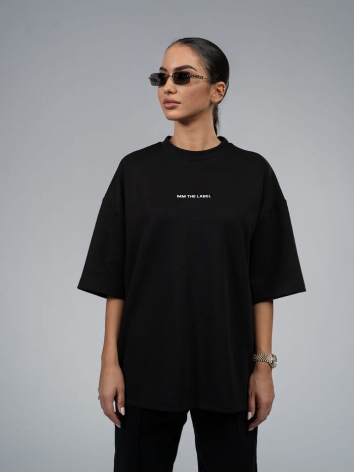 MM THE LABEL - Black Oversized T-Shirt