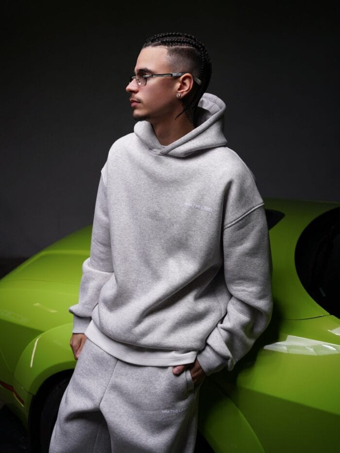 Grey Fleece Hoodie