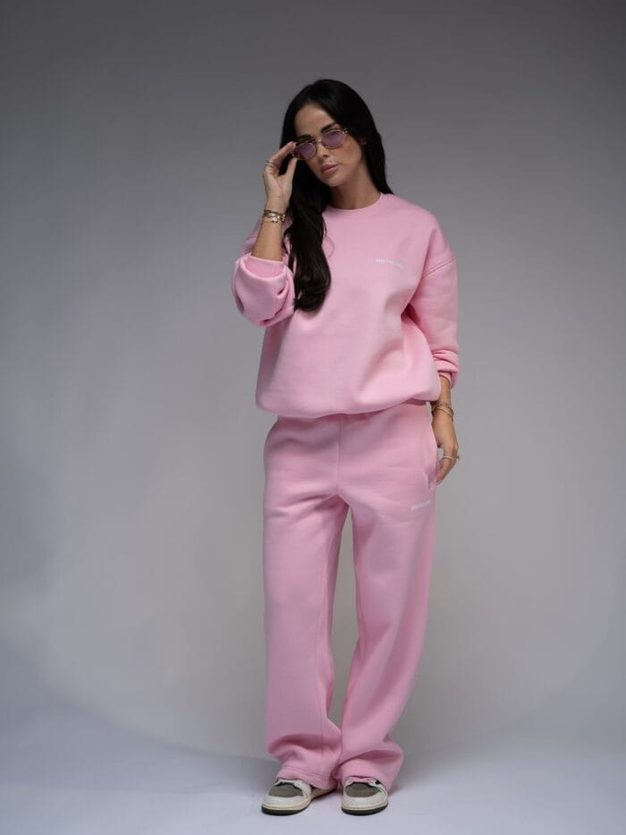 Pink Sweatshirt Tracksuit