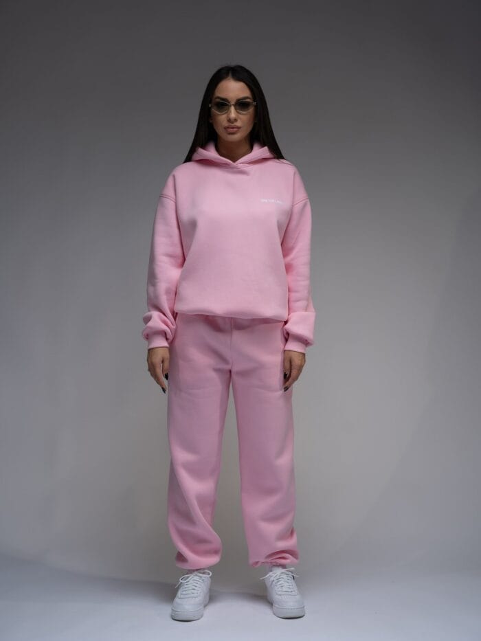 Pink Hoodie Tracksuit