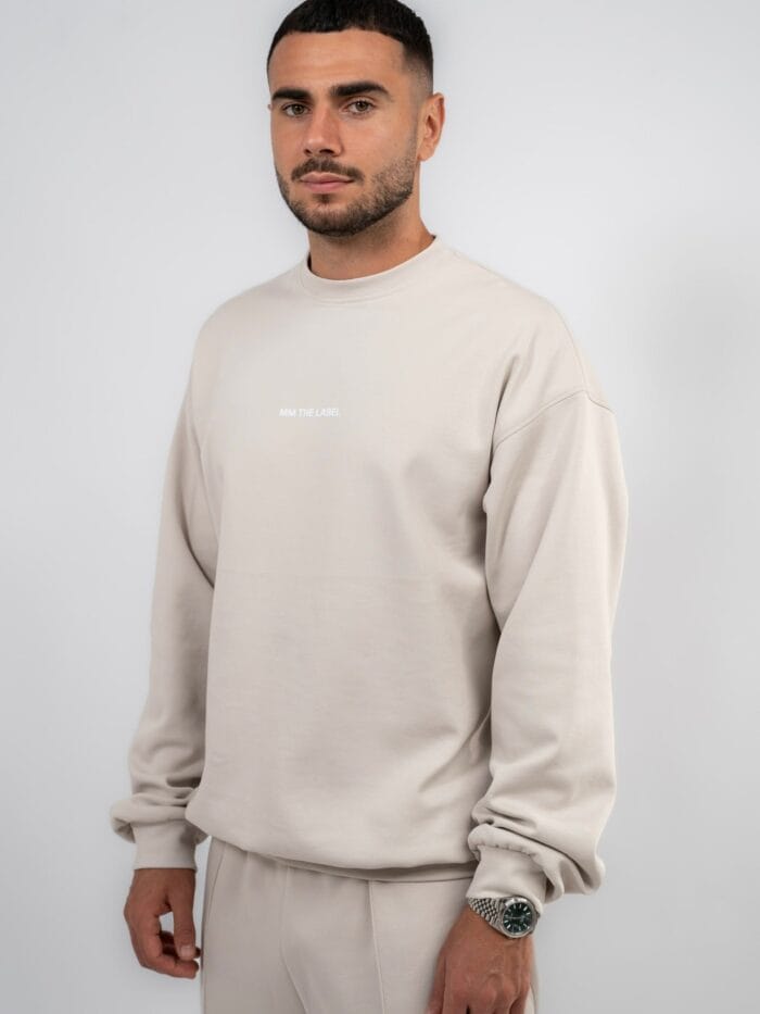 S/S Nude Oversized Sweatshirt