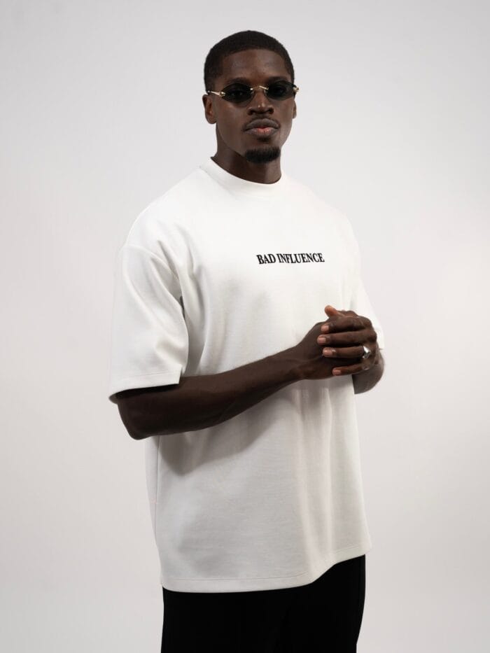 Bad Influence - White Oversized T-Shirt