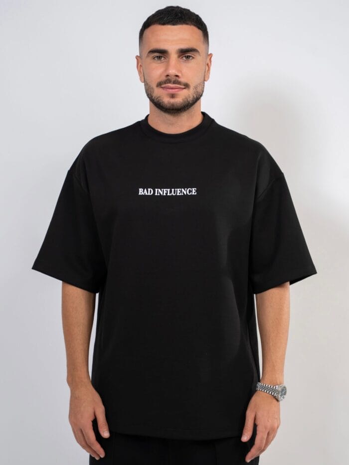 Bad Influence - Black Oversized T-Shirt