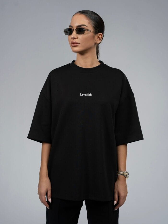 Love$ick - Black Oversized T-Shirt