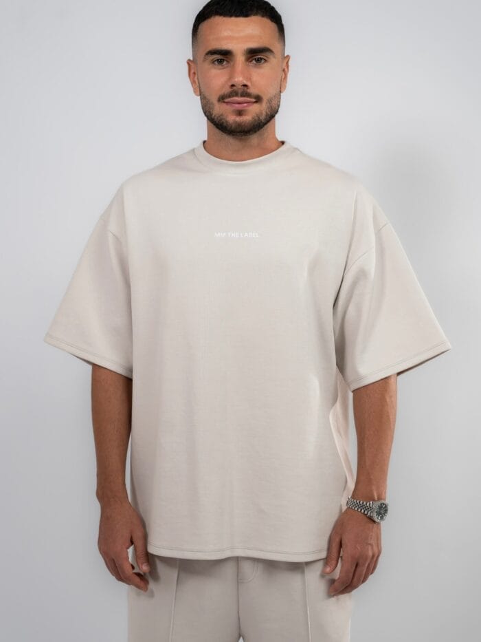 MM THE LABEL - Nude Oversized T-Shirt