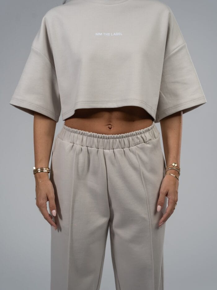 Crop Top Set - Nude