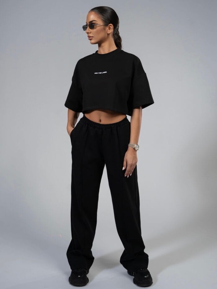 Crop Top Set - Black